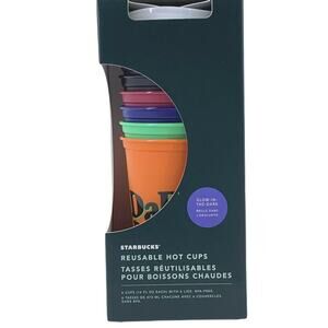 Starbucks Glow In The Dark Halloween 2020 Set Of 6 Hot Cups READY TO SHIP